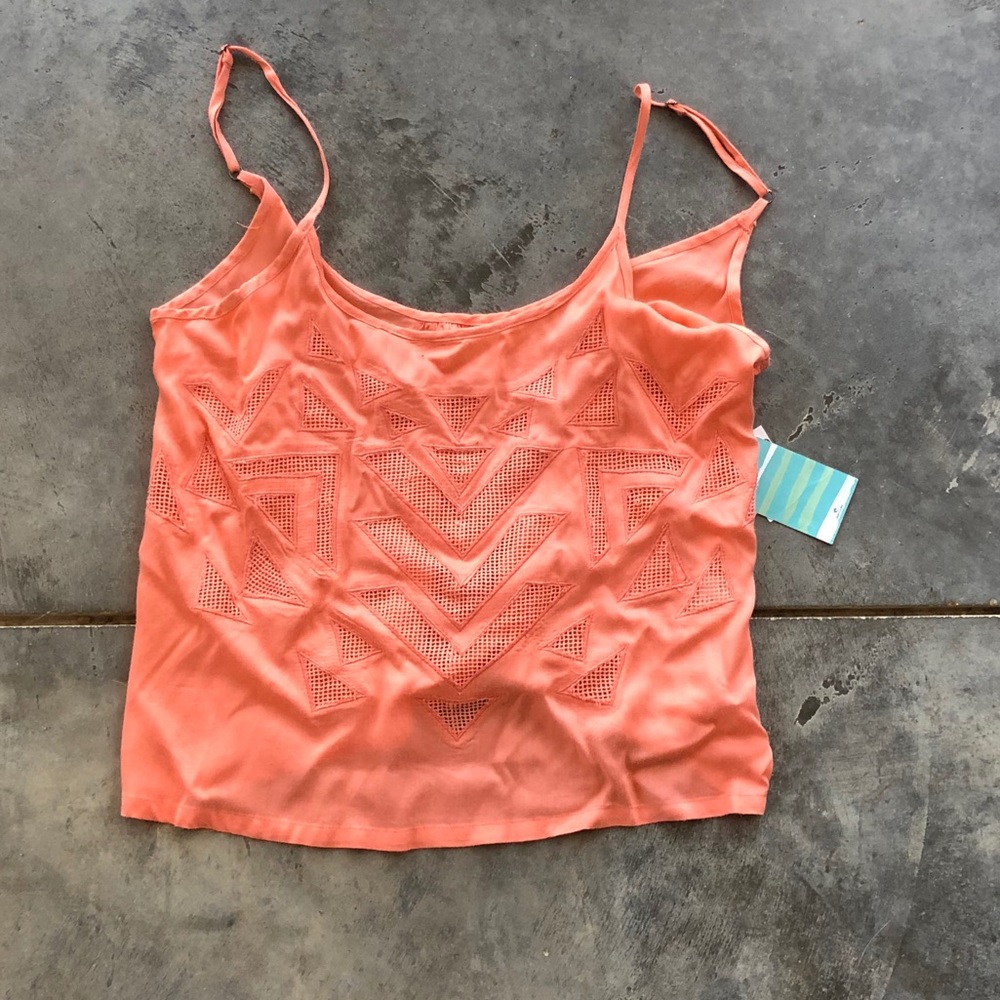 Coral crop top